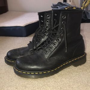 black doc marten boots